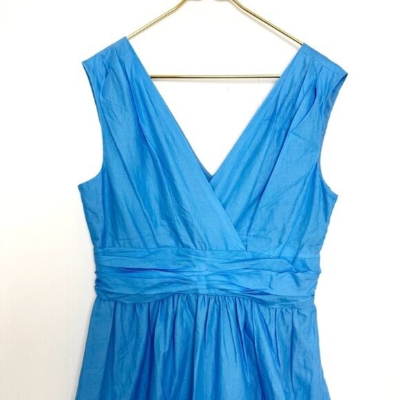 Taylor blue ombre tiedye effect plunge front maxi dress Large - Picture 3 of 12